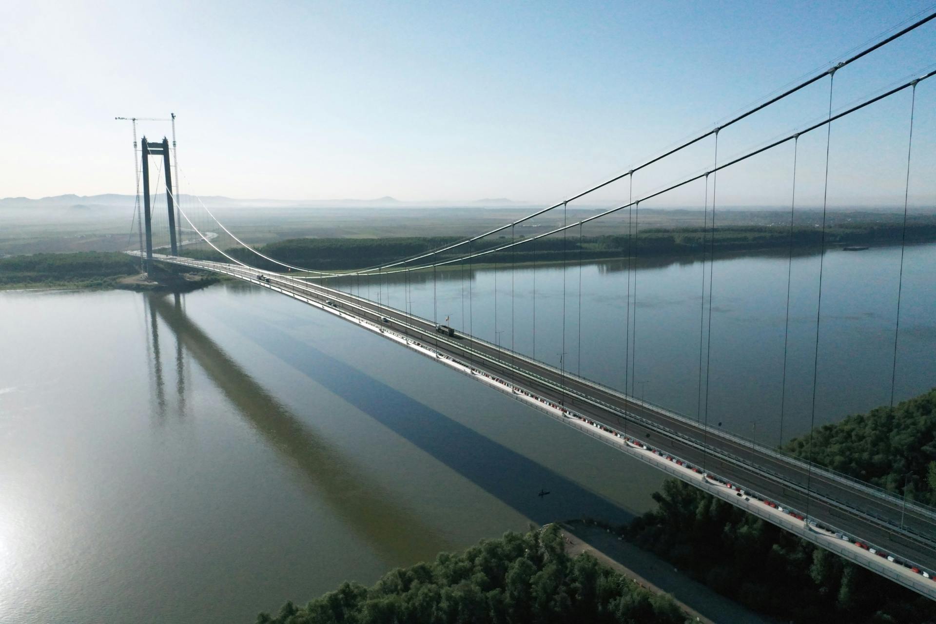 Bridge over the Danube River in Braila